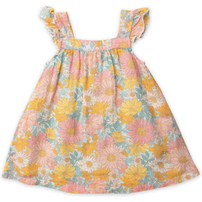 Angel Dear Groovy Garden cotton muslin sundress for girls, image 1