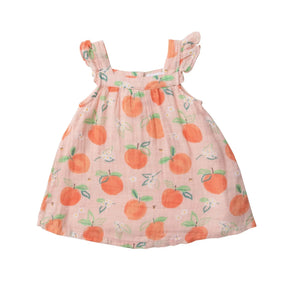 Angel Dear Pretty Peaches cotton muslin sundress for girls, image 2