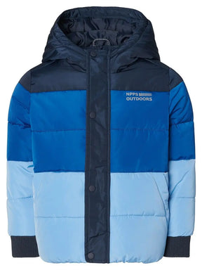 Noppies Nijland Dark Sapphire navy and blue winter jacket, front view