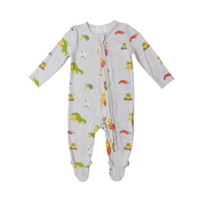 Angel Dear Jazz Animals bamboo zipper footie for baby boys - image 1