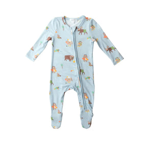 Angel Dear Wildlife on Vacation bamboo zipper footie for babies - image 2