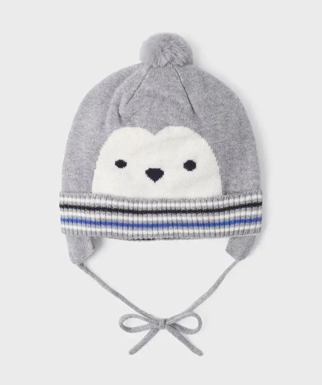 Knit Bobble Hat - Grey Boys | Mayoral | Mayoral | Jenni Kidz