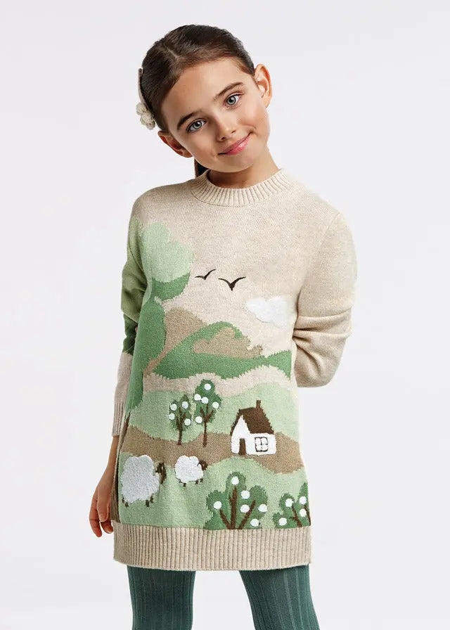 Knit Girls Dress | Mayoral | Mayoral | Jenni Kidz