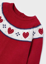 Knitted Baby Girls Dress With Hat - Mistletoe | Mayoral | Mayoral | Jenni Kidz