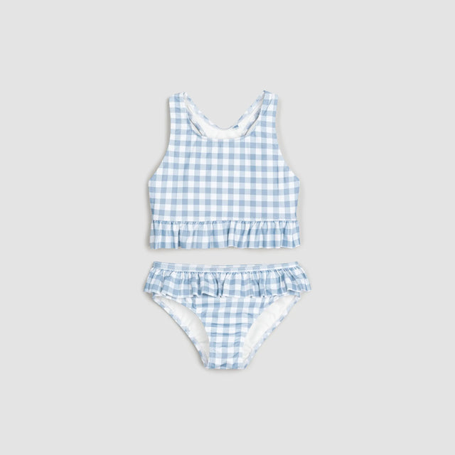 Light Blue Gingham Baby & Toddler Girls Tankini | Petit Lem | Miles The Label | Jenni Kidz