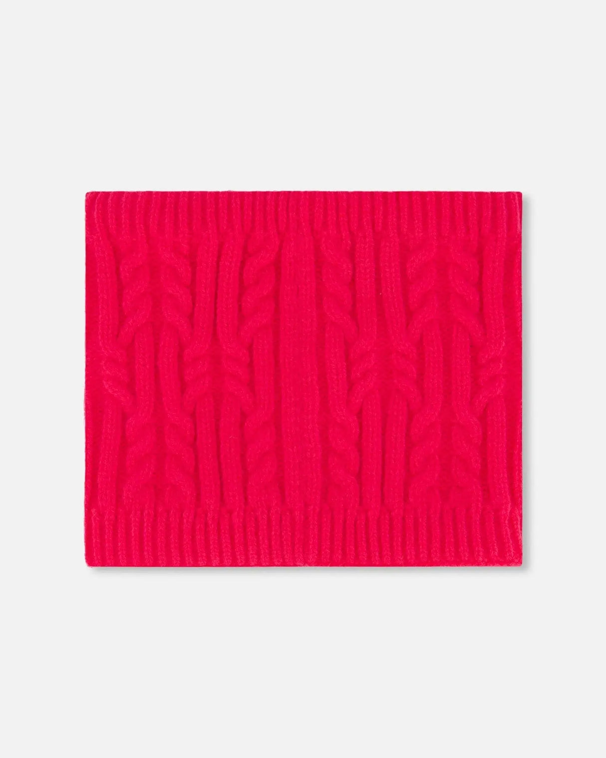 Lined Winter Neckwarmer Flash Coral | Deux par Deux | Jenni Kidz