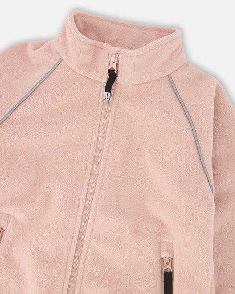 Mid-Layer Teknik Jacket Pink | Deux par Deux | Jenni Kidz