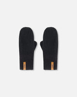 Mid-Season Knit Mittens Black | Deux par Deux | Jenni Kidz
