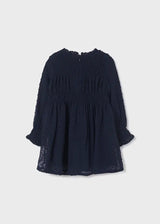 Navy Chiffon Girls Dress | Mayoral | Mayoral | Jenni Kidz