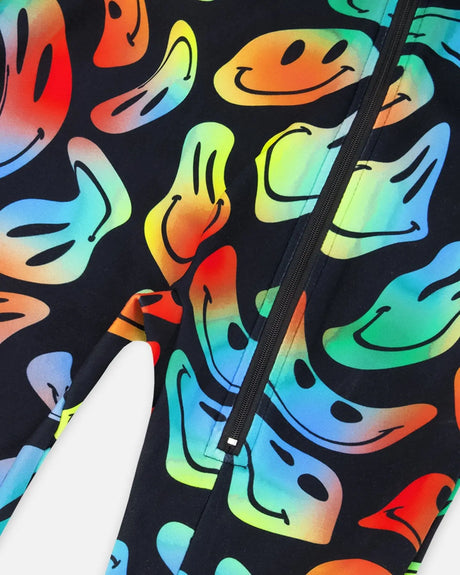One-Piece Thermal Underwear Smiley Face Boy | Deux par Deux | Jenni Kidz