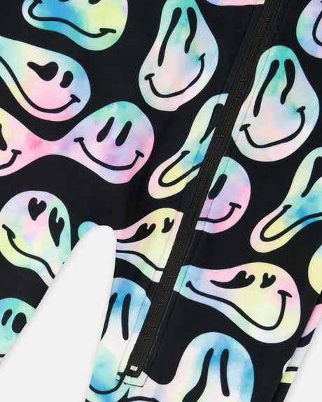 One-Piece Thermal Underwear Smiley Face Girl | Deux par Deux | Jenni Kidz