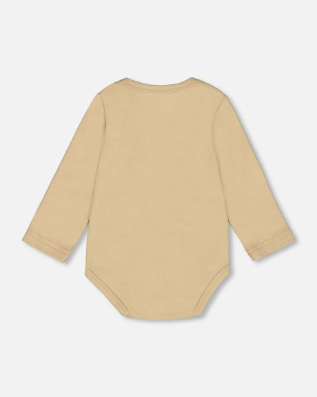 Organic Cotton Onesie Light Caramel | Deux par Deux | Jenni Kidz