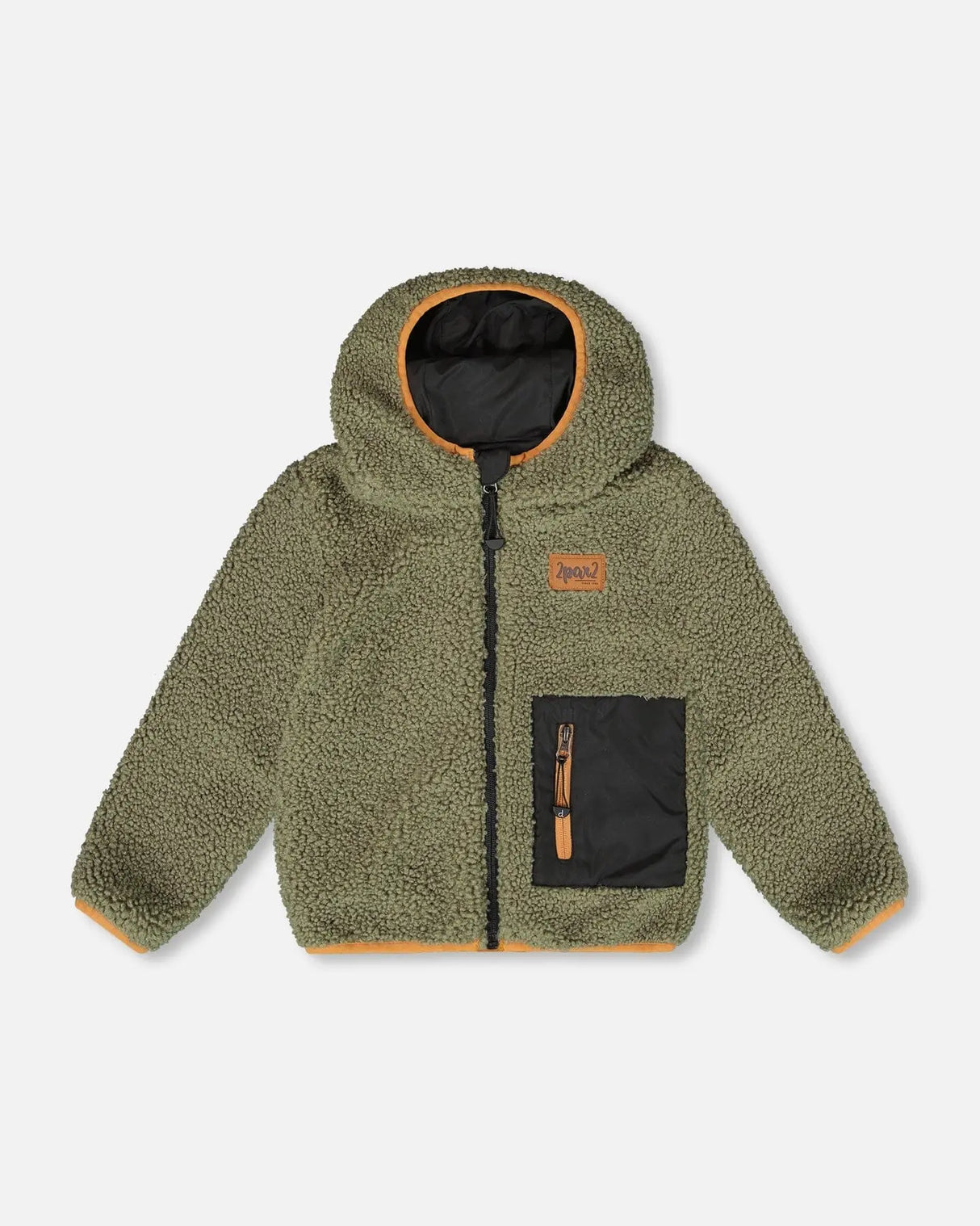 Reversible Mid-Season Jacket Black | Deux par Deux | Jenni Kidz