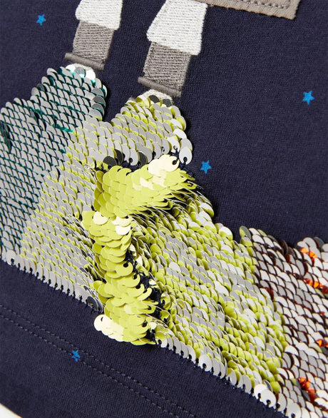 Rocket Two-way sequins T-Shirt | Joules | Joules | Jenni Kidz
