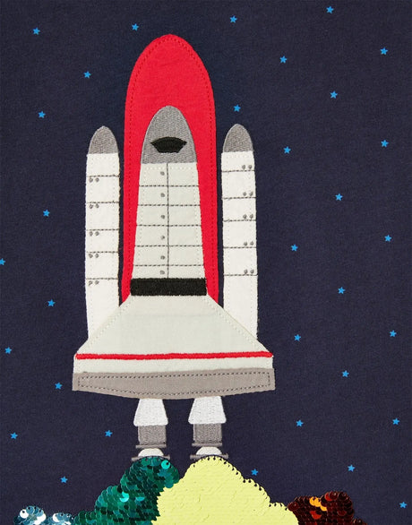 Rocket Two-way sequins T-Shirt | Joules | Joules | Jenni Kidz