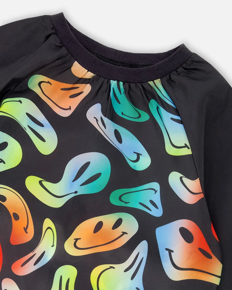 School Apron Smiley Face Boy | Deux par Deux | Jenni Kidz