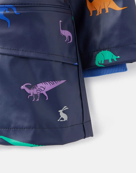 Skipper Waterproof Printed Dino Jacket | Joules | Joules | Jenni Kidz