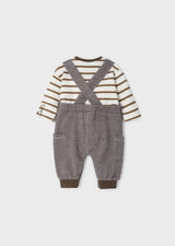 Soft Knitted Chocolate Fleece Romper Set | Mayoral | Mayoral | Jenni Kidz