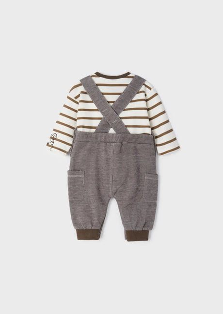 Soft Knitted Chocolate Fleece Romper Set | Mayoral | Mayoral | Jenni Kidz