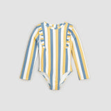Sunrise & Blue Striped Long-Sleeve One-Piece  Baby & Toddler Girls Swimsuit | Petit Lem | Miles The Label | Jenni Kidz