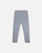 Super Soft Ribbed Leggings Blue Gray | Deux par Deux | Jenni Kidz