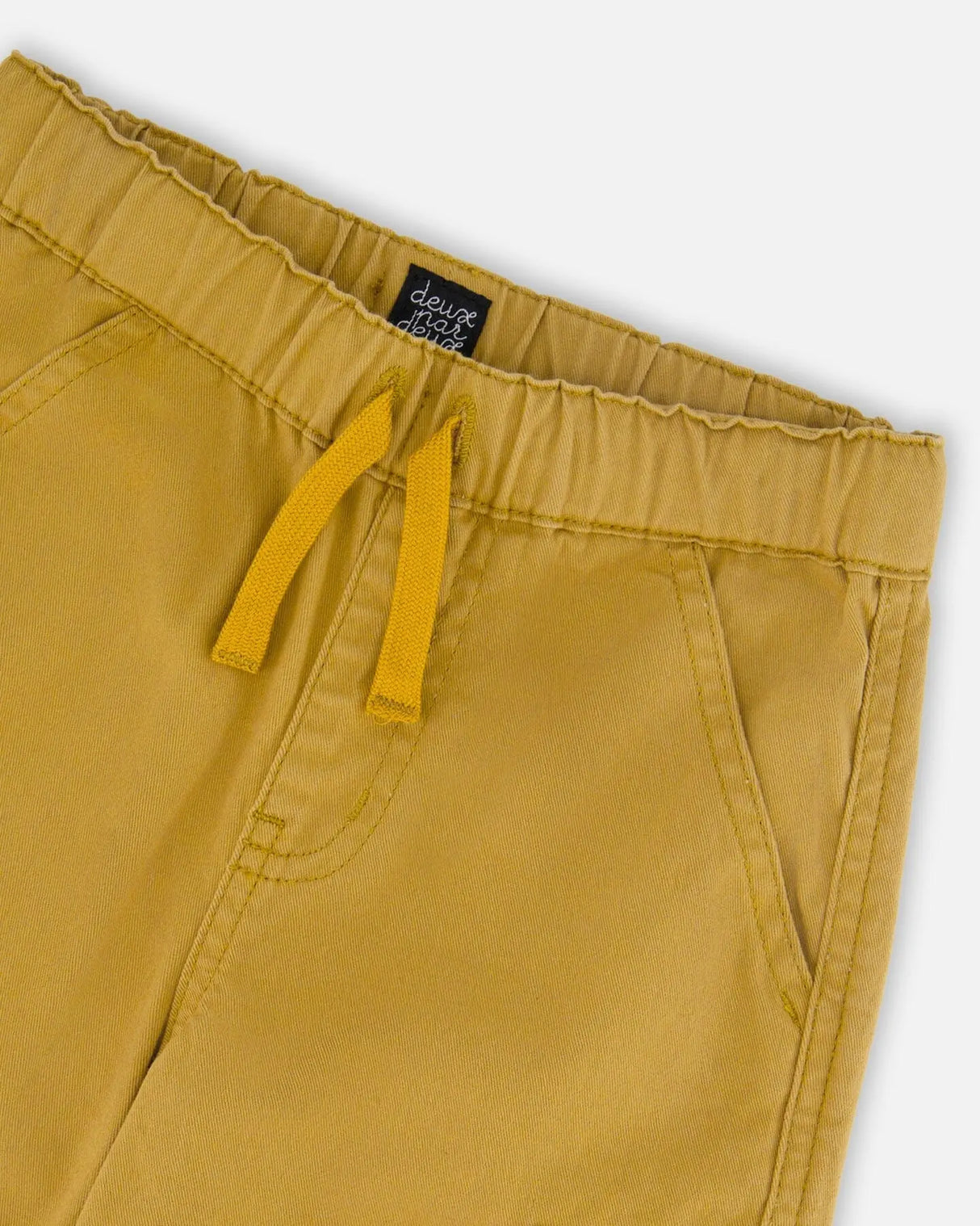 Twill Jogger Cargo Pants Ochre | Deux par Deux | Jenni Kidz