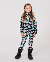 Two-Piece Thermal Underwear Set Smiley Face Girl | Deux par Deux | Jenni Kidz
