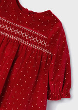 Velvet Baby Girls Dress- Red | Mayoral | Mayoral | Jenni Kidz