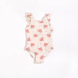 Watermelons on Crème One-Piece Swimsuit | Petit Lem | Petit Lem | Jenni Kidz