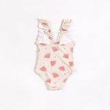 Watermelons on Crème One-Piece Swimsuit | Petit Lem | Petit Lem | Jenni Kidz