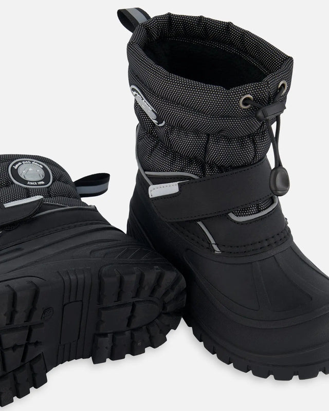 Winter Boots Solid Black | Deux par Deux | Jenni Kidz