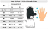 Deux par Deux Winter Mittens Play Light Blue