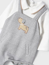 Woofle Patterned Romper Grey | Mayoral | Mayoral | Jenni Kidz