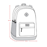 Kids Backpack Black Printed With Hearts-3