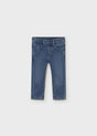 Mayoral baby boy Light Blue slim fit jeans with cotton-blend stretch denim.