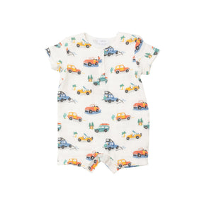 Angel Dear Off Road Adventure organic cotton Henley shortall front view