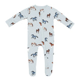 Zippered Footie in Horse | Kyte Baby