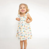 Sundress And Diaper Cover - Butterfly Patch | Angel Dear - Jenni Kidz