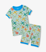 Boys Vintage Aircrafts Cotton Short Pajama Set | Hatley